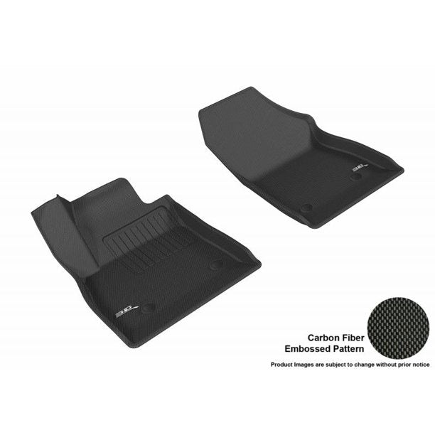 3D MAXpider 2016-2019 Chevrolet Cruze Kagu 1st & 2nd Row Floormats - Black - eliteracefab.com