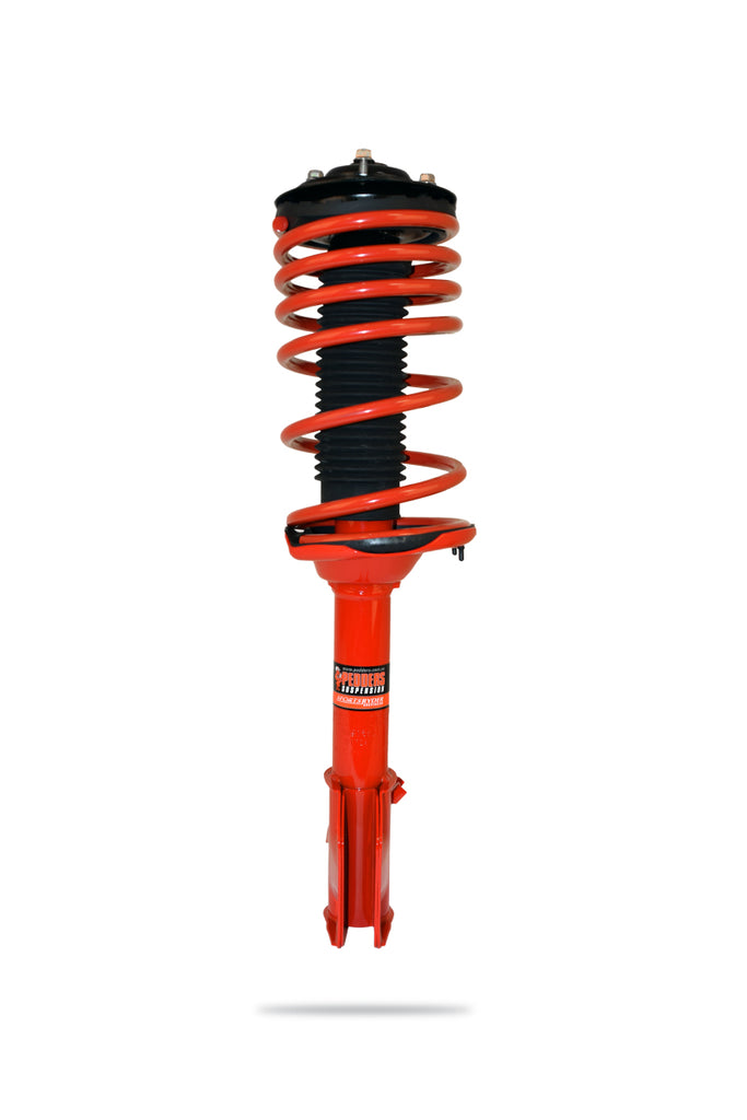 Pedders EziFit SportsRyder Rear Left Spring And Shock (Twin Tube 35mm) 05-07 Subaru STi - eliteracefab.com