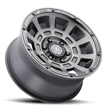 Load image into Gallery viewer, ICON Thrust 17x8.5 6x120 0mm Offset 4.75in BS Smoked Satin Black Tint Wheel