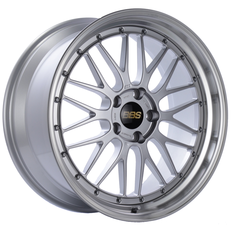 BBS LM 20x9.5 5x120 ET37 Diamond Silver Center Diamond Cut Lip Wheel -82mm PFS/Clip Required BBS