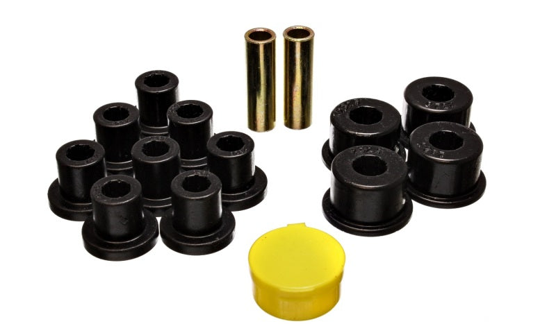 Energy Suspension 6/74-80 MG MGB Black Rear Leaf Spring Bushing Set - eliteracefab.com