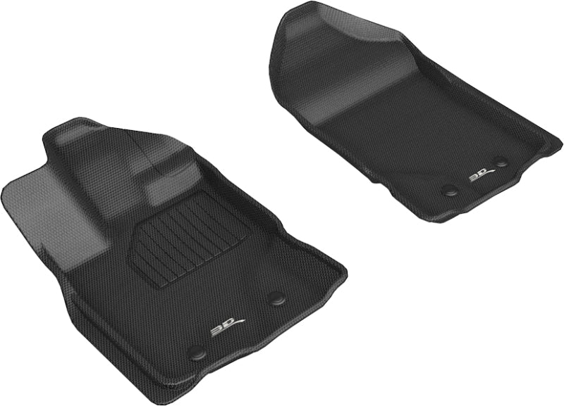 3D MAXpider 2019-2020 Ford Ranger Kagu 1st Row Floormat - Black - eliteracefab.com