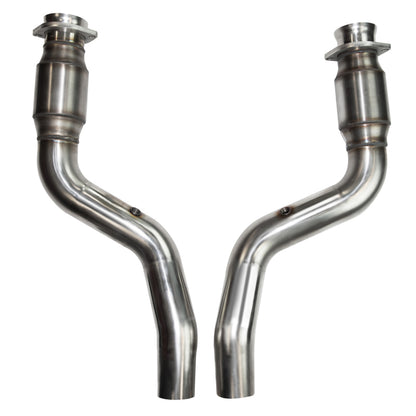 KOOKS 3" GREEN CATTED CONNECTION PIPES FOR AFTERMARKET CATBACK (2006+ CHARGER/CHALLENGER SRT8) - eliteracefab.com