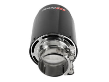 Load image into Gallery viewer, aFe MACH Force-Xp 304 SS Clamp-On Exhaust Tip 2.5in. Inlet / 4.5in. Outlet / 7in. L - Carbon Fiber