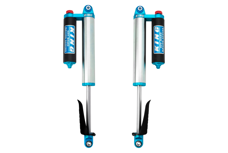 King Shocks 2020+ Jeep Gladiator JT Rear 2.5 Dia Piggyback Reservoir Shock 0-2in Lift w/Adj (Pair)