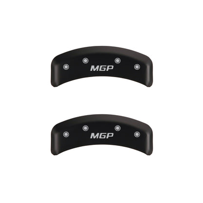 MGP 4 Caliper Covers Engraved Front & Rear MGP Red finish silver ch MGP