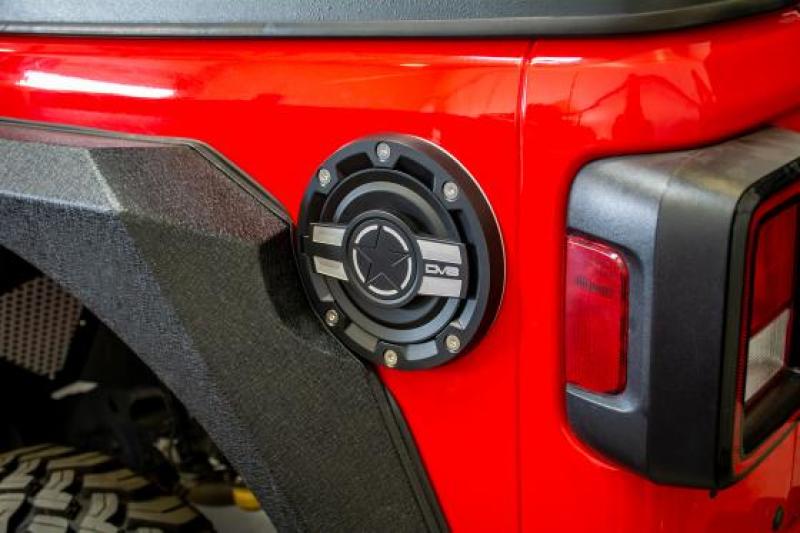 DV8 Offroad 2018+ Jeep JL Aluminum Fuel Door for 20-Pres Wrangler - eliteracefab.com