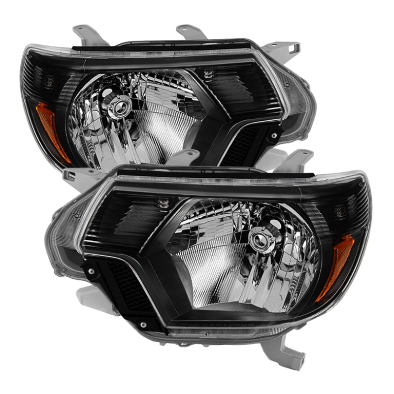 Xtune Toyota Tacoma 2012-2015 OEM Style Headlights Black HD-JH-TTA12-AM-BK - eliteracefab.com