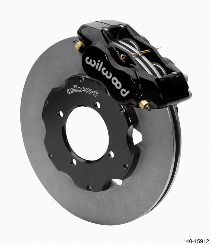 Wilwood Dynalite Front Big Brake Kit 11.00in ULHP-30 Vane Plain Face Rotors - Black Wilwood
