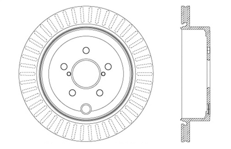 StopTech Slotted & Drilled Sport Brake Rotor - eliteracefab.com