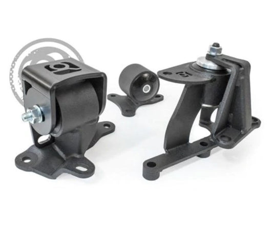Innovative 88-91 Prelude H-Series Black Steel Mounts 75A Bushings Innovative Mounts
