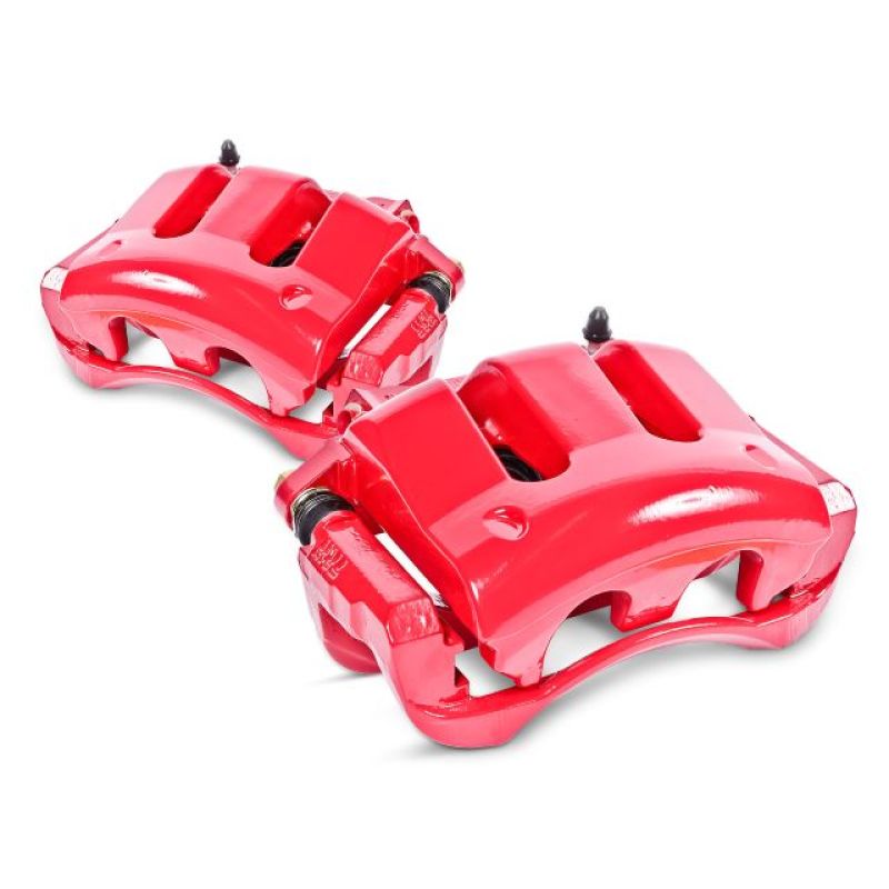 Power Stop 98-02 Honda Accord Rear Red Calipers w/Brackets - Pair PowerStop