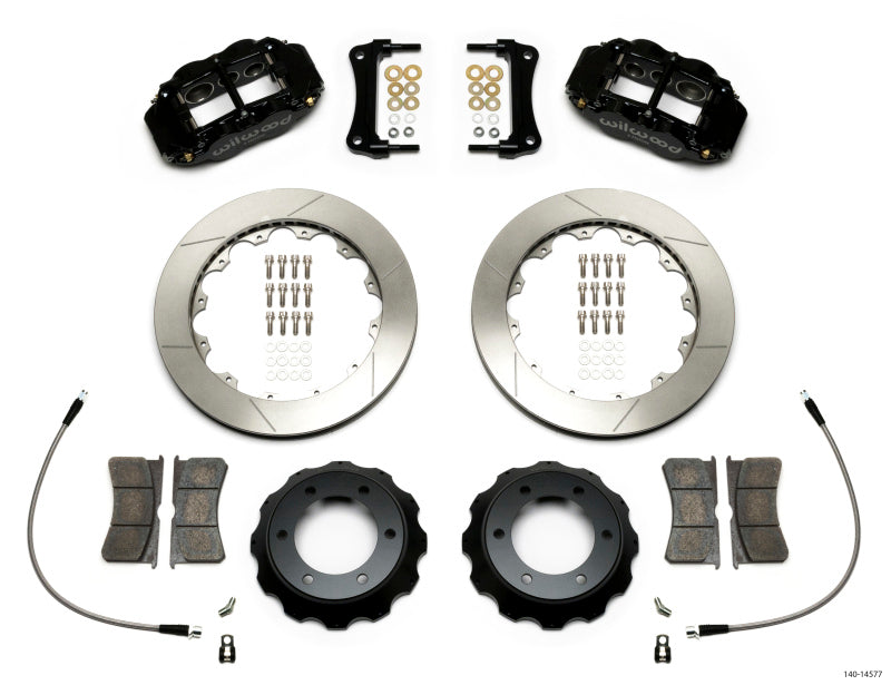 Wilwood Narrow Superlite 6R Front Kit 12.88in Slotted Rotor w/ Lines 05-15 Toyota Tacoma - eliteracefab.com