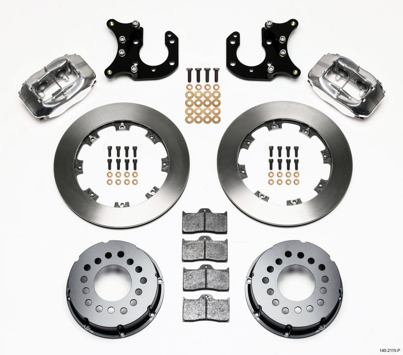 Wilwood Forged Dynalite P/S Rear Kit Polished Big Ford 2.36in Offset Wilwood