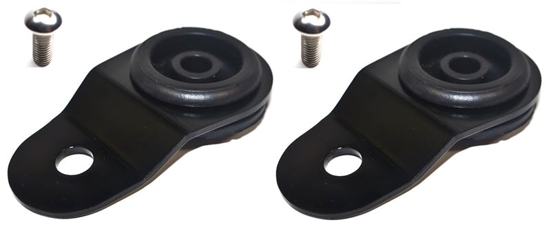 Torque Solution Radiator Mount Combo with Inserts (Black) : Mitsubishi Evolution 7/8/9 - eliteracefab.com