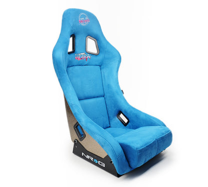 NRG FRP Bucket Seat ULTRA Edition - Medium (Blue Alcantara/Pearlized Back) - FRP-303BL-ULTRA