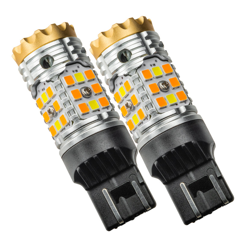 Oracle 7443-CK LED Switchback High Output Can-Bus LED Bulbs - Amber/White Switchback - eliteracefab.com