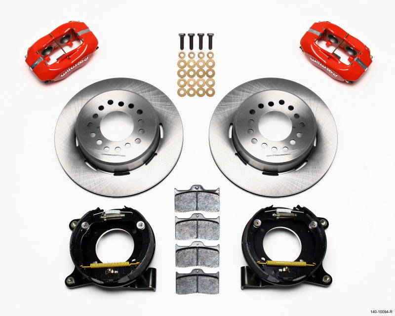 Wilwood Forged Dynalite P/S Park Brake Kit Red Chevy C-10 2.42 Offset 5-lug - eliteracefab.com