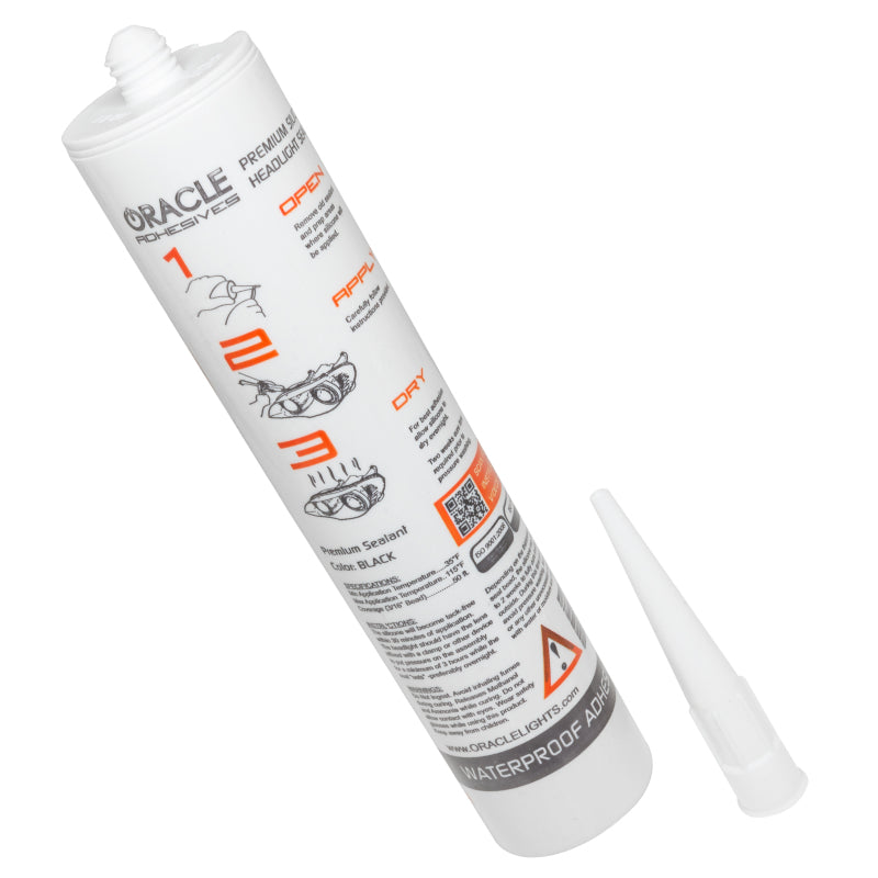 Oracle Headlight Assembly Adhesive - 10 oz Tube - eliteracefab.com