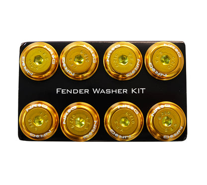 NRG Fender Washer Kit w/Color Matched M8 Bolt Rivets For Plastic (Rose Gold) - Set of 8 - FW-800RG