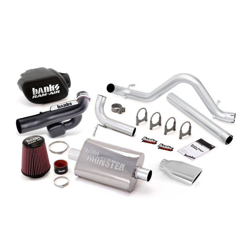 Banks Power 12-15 Jeep 3.6L Wrangler 4dr Stinger Sys (no AutoMind) - SS Single Exh w/ Chrome Tip Banks Power