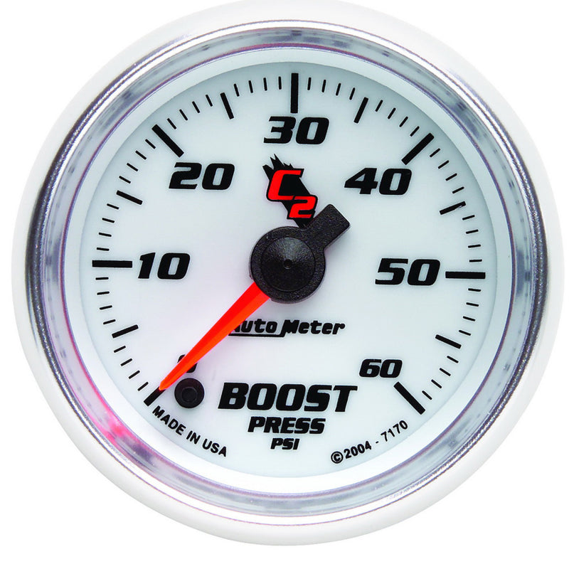 AutoMeter Gauge Boost 2-1/16in. 60PSI Digital Stepper Motor C2 7170