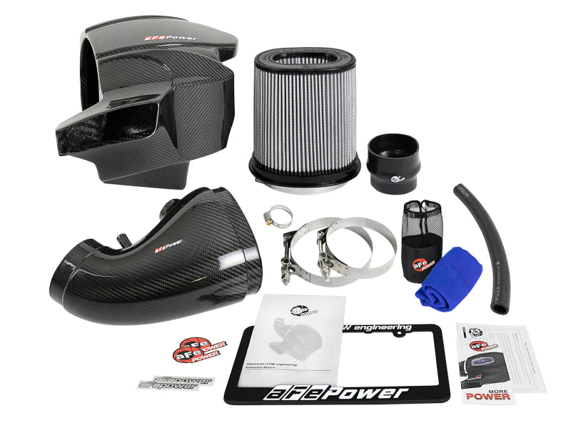 aFe Momentum Carbon Fiber CAIS w/ Pro Dry S Filter 12-19 Jeep Grand Cherokee SRT8 (WK2) V8-6.4L - eliteracefab.com