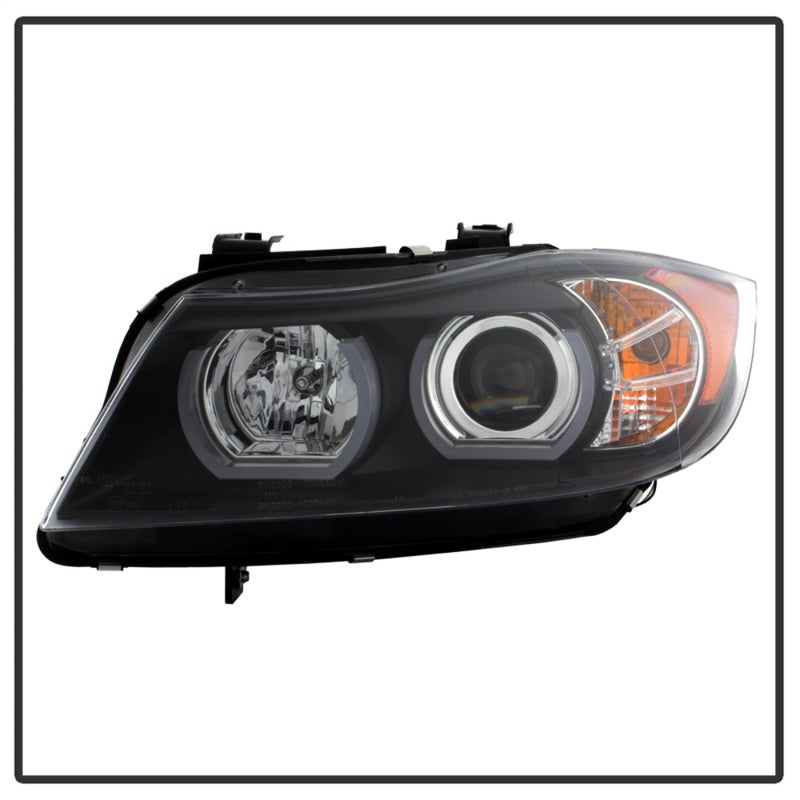 Spyder BMW E90 3-Series 06-08 4DR V2 Headlights - HID Only - Black PRO-YD-BMWE9005V2-HID-DRL-BK - eliteracefab.com