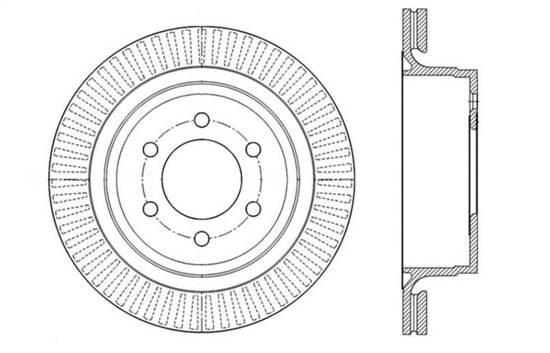 StopTech Slotted & Drilled Sport Brake Rotor - eliteracefab.com