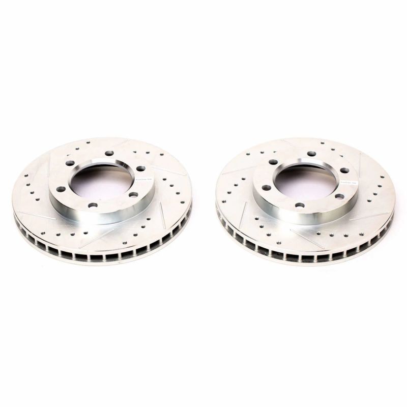 Power Stop 71-74 Chevrolet Blazer Front Evolution Drilled & Slotted Rotors - Pair - eliteracefab.com