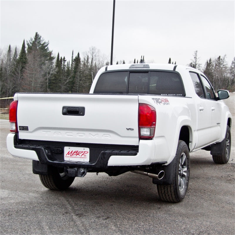 MBRP 2016 Toyota Tacoma 3.5L Cat Back Single Side Exit T409 Exhaust System - eliteracefab.com