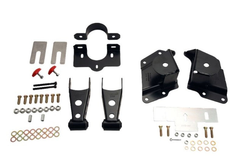 Belltech SHACKLE AND HANGER KIT 99-06 GM/GMC 1500 EXT CAB 4inch - eliteracefab.com