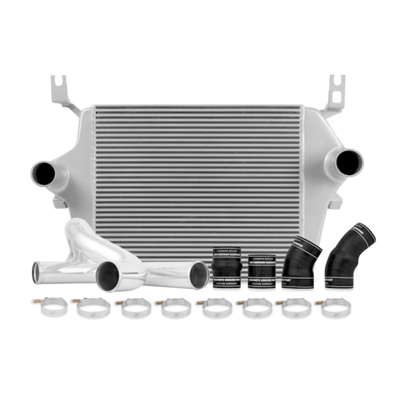 Mishimoto 03-07 Ford 6.0L Powerstroke Intercooler Kit w/ Pipes (Silver) - eliteracefab.com