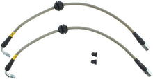 Load image into Gallery viewer, STOPTECH 07-08 AUDI RS4 FRONT STAINLESS STEEL BRAKE LINE KIT, 950.33005 - eliteracefab.com