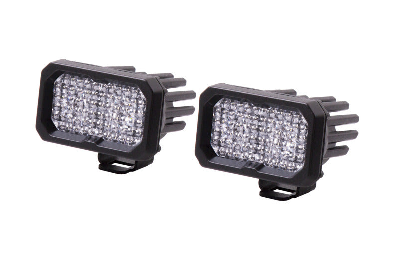 Diode Dynamics Stage Series 2 In LED Pod Sport - White Flood Standard BBL (Pair)