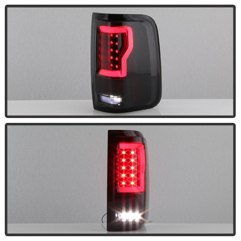 Spyder Ford F150 04-08 Styleside Tail Light V2 - LED - Black Smoke ALT-YD-FF15004V2-LBLED-BSM - eliteracefab.com