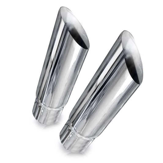 Stainless Works Angle Cut Resonator Tips 3in ID Inlet 3in Body Stainless Works