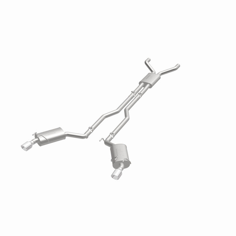 MagnaFlow Cat-Back Stainless Dual Split Rear Exit 4in Polished Tips 11-15 Chevy Camaro 3.6L V6 Magnaflow