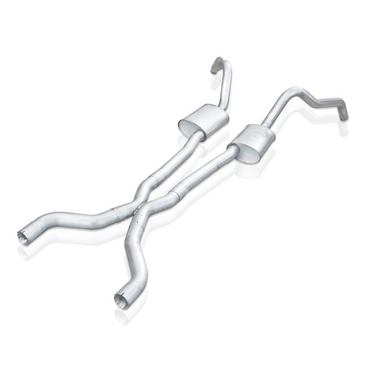 Stainless Works 62-67 Chevy Nova 3in Catback w/ X-Pipe Turbo Chambered Mufflers 3in Cores Stainless Works