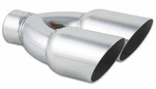 Load image into Gallery viewer, Vibrant Dual 3.5in Round SS Exhaust Tip (Single Wall Angle Cut) - eliteracefab.com