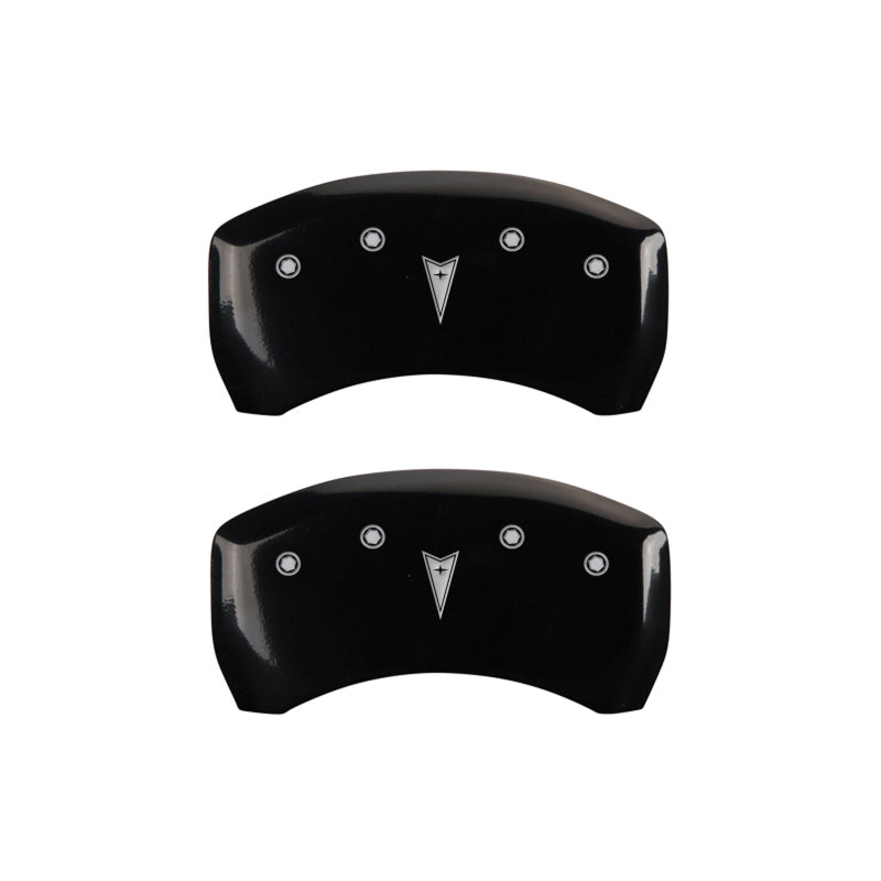 MGP 4 Caliper Covers Engraved Front Pontiac Rear Arrow Blk Finish Silver Char 2006 Pontiac Solstice MGP