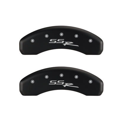 MGP 4 Caliper Covers Engraved Front & Rear SSR Red finish silver ch MGP