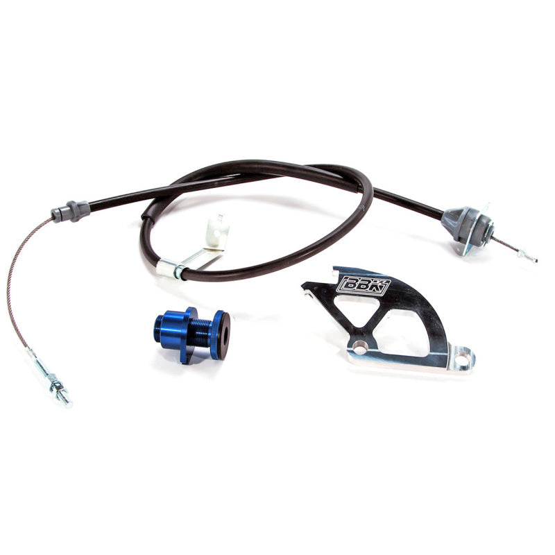 BBK 79-95 Mustang Adjustable Clutch Quadrant Cable And Firewall Adjuster Kit - eliteracefab.com