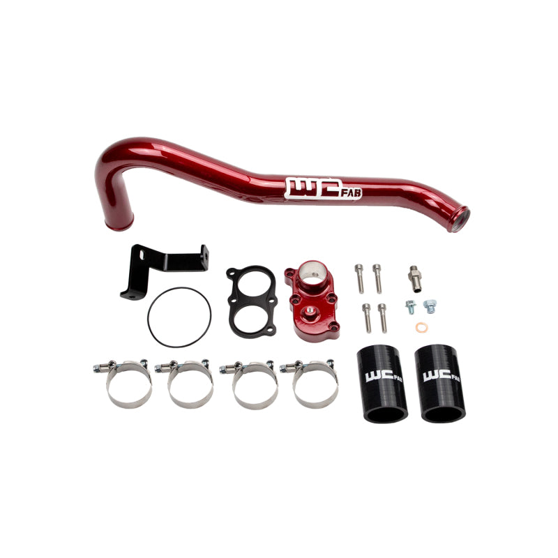 Wehrli 06-10 Duramax LBZ/LMM Thermostat Housing Kit - WCFab Red