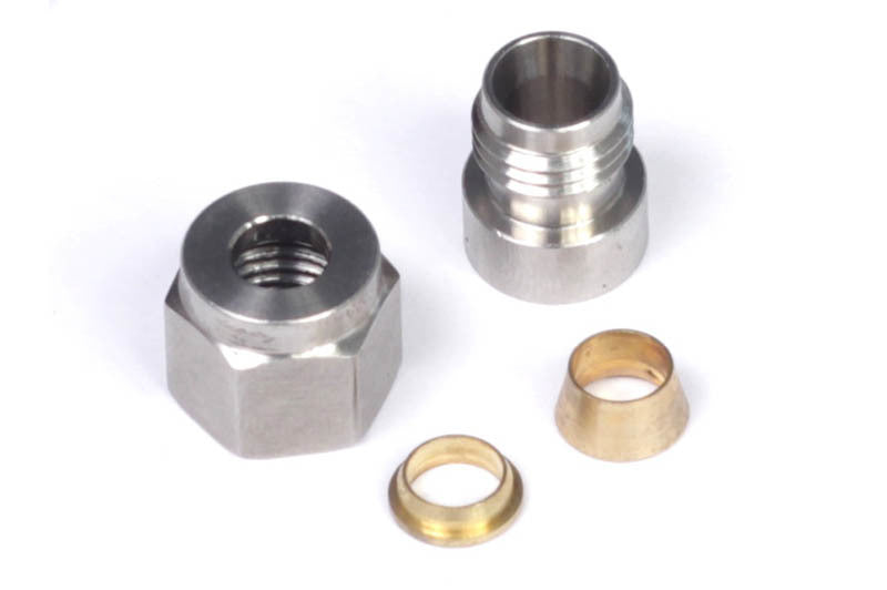 Haltech 1/4in Stainless Steel Weld-On Kit (Incl Nut & Ferrule) - eliteracefab.com