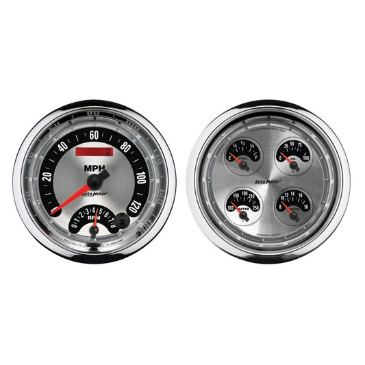 Autometer 5inch Kit Box - Tach Speedo Combo / Oil Pressure / Water Temp / Volt / Fuel Leve 1205