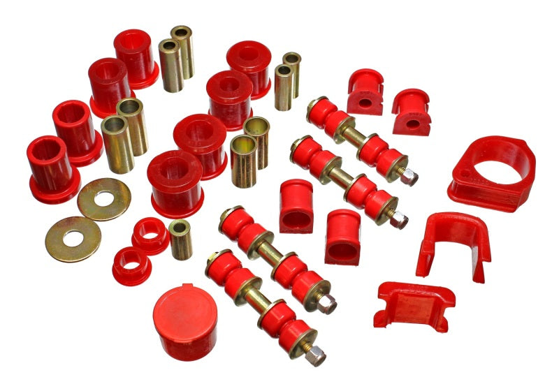 Energy Suspension 97-01 Ford Escort/ZX2 Red Hyper-flex Master Bushing Set - eliteracefab.com