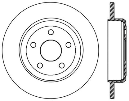 StopTech Slotted Sport Brake Rotor 11-15 Jeep Grand Cherokee (Exludes SRT8) Stoptech