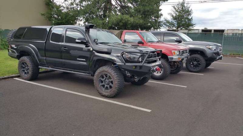 Road Armor 12-15 Toyota Tacoma Stealth Front Winch Bumper w/Lonestar Guard - Tex Blk Road Armor