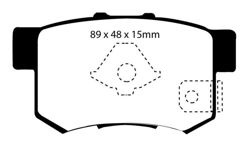 EBC 10-12 Acura RDX 2.3 Turbo Redstuff Rear Brake Pads - eliteracefab.com